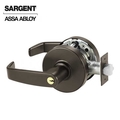 Sargent 10 Line Series Cylindrical Lock Mechanical Classroom L Trim L Rose Strike Lip Length 1-1/4 Dark Oxid SRG-28-10G37-LL-10BE